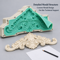 Moule de décoration de porte en résine Tietuo + noyau en silicone PU C296-G1, matériaux et équipements de moulage résistants à la corrosion