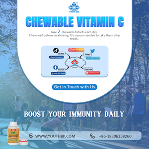Buffered Vitamin C 500mg Chewable <strong>Tabs</strong> 1000mg Serving Low Sodium Balanced Nutrient Formula for Seniors 45 Servings Bulk Stock - Product Image 6