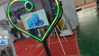 Soldes Exceptionnelles : Meilleur Photobooth Miroir Magique en Forme de Cœur, Éclairage RGB, Impression Instantanée, Contrôle Tactile, Appareil Photo
