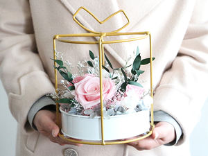 Decoración de lujo para el hogar flor Rosa conservada regalo de novedad hecho a mano para graduación estatuilla de Navidad juguete para el Día de San Valentín - Product Image 3