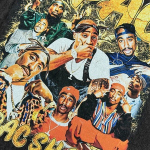 Custom <b>Y2k</b> Oversized Knitted Print Breathable 100% Cotton Hip Hop T-<b>Shirts</b> Washed Vintage Streetwear Short Sleeve Customized - Product Image 5