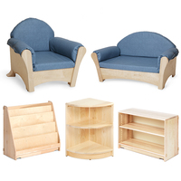 Diseño de diseño de entorno de aula para niños, soluciones de muebles, diseño de aula de jardín de infantes en 3D, aprendizaje, Educación Temprana