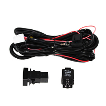Car Fog Light Wiring Harness H11 Socket With Relay 40A & LED Indicators
