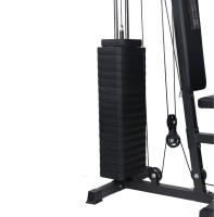 MaiBu Fit Station de musculation complète unisexe multi-usages en acier inoxydable, réglable, 2-en-1, design portable