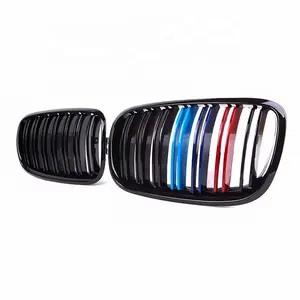 For BMW X5 E70 front grill high quality three color double slat line kindly grill for BMW X6 E71 M style 2007-2013