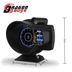 Jauge Dragon pour tableau de bord de voiture modifié, OBD Bluetooth, compteur de vitesse portable, tachymètre, jauge de température de l'eau DO916 - Product Image 2