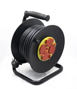 Hot selling PP Shell Cable Reel with French Type Socket