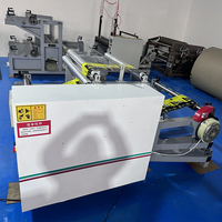 Machine de découpe et de rembobinage de rouleaux avec moteur PLC Schneider, informatisée, capacité 120 m/min, largeur de travail 1200 mm