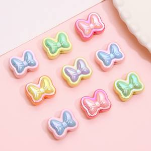 Colorido DIY materiales hechos a mano doble Color recto agujero acrílico para pulseras cadenas de teléfonos móviles accesorios mezcla de colores - Product Image 4