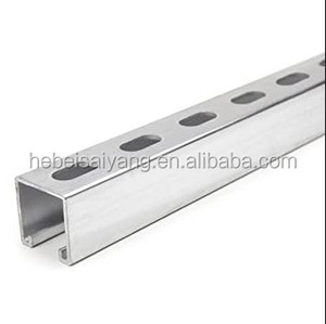 Nhà Máy Giá Chất lượng cao mạ kẽm rãnh <span class=keywords><strong>strut</strong></span> kênh unistrut năng lượng mặt trời gắn khung C kênh thép - Product Image 2