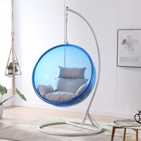 Shangjie Offre Spéciale jardin acrylique balançoire chaise extérieure en acier inoxydable transparent acrylique suspendu bulle chaise pour salon
