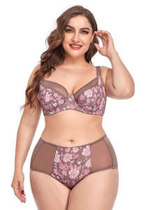 Set <span class=keywords><strong>reggiseno</strong></span> e biancheria intima da donna a 2026 dimensioni di una placca, traspirante, <span class=keywords><strong>trasparente</strong></span>, pizzo ricamato dietro <span class=keywords><strong>reggiseno</strong></span> a filo - Product Image 4