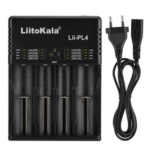 LiitoKala lii-PL4 18650/26650/18350/16340/18500 Batteria Al <span class=keywords><strong>Litio</strong></span> 1.2 v/3.2 v/3.7 v/3.8 v/<span class=keywords><strong>AA</strong></span>/AAA NiMH da 110-220 v <span class=keywords><strong>Caricabatterie</strong></span> DC - Product Image 1
