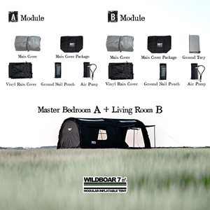 Carpa Inflable para Acampar al Aire Libre, Impermeable, de Algodón, Xintu B07, Modelo Wild Boar A/B - Product Image 6