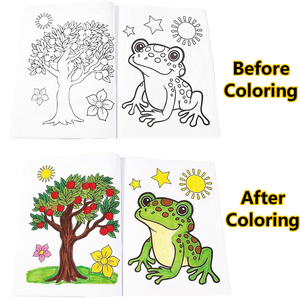 Carnets d'activités à colorier en gros à faible MOQ, 48 pages recto-verso, avec marqueurs, crayons <span class=keywords><strong>de</strong></span> <span class=keywords><strong>couleur</strong></span> et crayons gras, <span class=keywords><strong>pour</strong></span> la rentrée scolaire - Fournisseur - Product Image 3