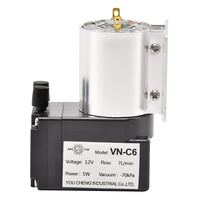 VN-C6 Tragbare Mini-Luftpumpe 12V 24V Dual-Voltage Bürstenloser Motor Ölfreie Membranpumpe -70Kpa Unterdruck