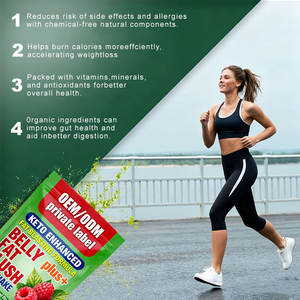 Iso22000 פרטי תווית שטוחות בטן שטוחה אבקת אנרגיה להגביר משקה תה ירוק פטל שומן מבער אבקת שומן צורב - Product Image 4