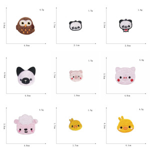 Kawaii Iron on Embroidery Cartoon Chick Pig Patch for Kid's Clothes - Product Image 2