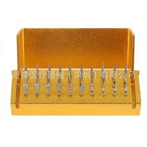 Hai Feng <b>Dental</b> Diamond Bur Set 30Pcs Aluminum Alloy Holder High Speed <b>Handpiece</b> Tool For Tooth Preparation - Product Image 1
