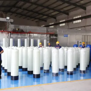 Water Softening Pressurized Tank Supplier Industrial Frp Filter Vessel 1054 Frp Tank