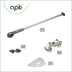 OPK 베스트셀러 아코디언 도어 롤러 폴딩 롤러 도어 슬라이딩 도어 휠 - Product Image 5