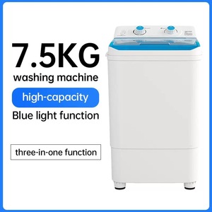 Hot Selling 7.5KG Semi-Automatic <b>Mini</b> Home & Commercial Washing Machine Multifunctional Shoe Drying Capabilities 7kg Semi-automa - Product Image 5