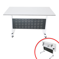 Bases de table de formation pliables en acier au design moderne Tables et chaises pour adultes pour la conférence à toit rabattable, le bureau et l'école