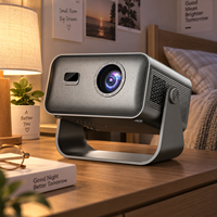 Projecteur Holographique Vidéo Lumens Projecteur Portable 3D Lunettes Projecteur de Jeu 4K Portable pour la Maison et le Bureau