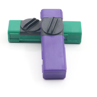 Broyeurs d'herbes manuels rectangulaires Broyeurs en plastique 3-en-1 Broyeur d'accessoires en boîte en métal de couleur multiple