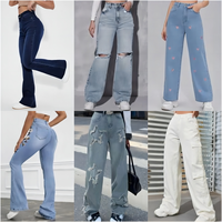 Celana Jeans Pria Wanita Campuran Grosir Merk Baru Kualitas Premium Celana Kasual untuk Musim Panas Musim Dingin Kemasan Bal