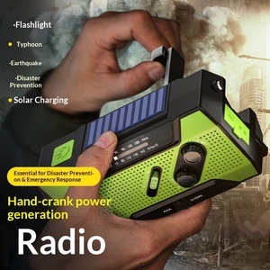 <span class=keywords><strong>Radio</strong></span> de Emergencia Multifuncional con Manivela, Carga Solar, Alerta Meteorológica, SOS, Salida de <span class=keywords><strong>5</strong></span>-10W - Product Image 2