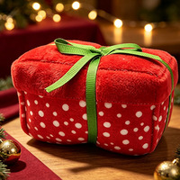 Ours en peluche personnalisé en polyester avec oreilles mobiles, cadeau de Noël, jouet lesté en coton PP super doux