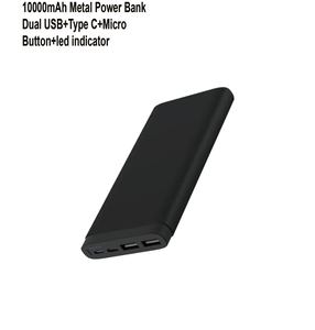 Phong cách mới siêu mỏng tái chế nhôm mỏng ngân hàng điện 10000mAh Polymer Battery Charger <span class=keywords><strong>rabs</strong></span> ngân hàng điện với đèn LED - Product Image 4