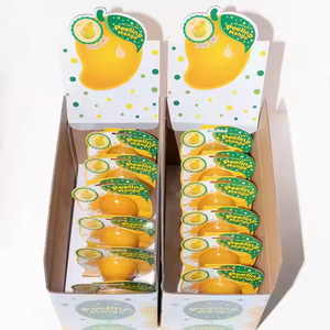 Lal sertifikalı Mango şeklinde 3D sakızlı şeker 80 g/adet meyveli lezzet kabarcık ambalaj toptan soyulabilir Chewy meyve Gummies - Product Image 4