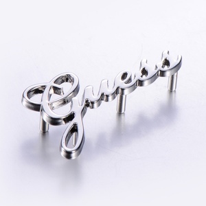 3D Effect <b>Letter</b> Pin <b>Metal</b> Label for Leather Bag - Product Image 4