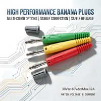 Connecteur de câblage électrique 4 mm à fiche banane, 5 couleurs, en laiton nickelé, pour test de multimètre, borne de soudure