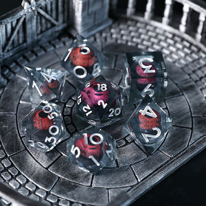 7PCS DND D20 Liquid Core Dragon's Eye Dice Sets para COC Dungeon y Dragon Pathfinder RPG Juegos de rol Party - Product Image 4