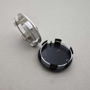 Cubierta de centro de rueda de plata negra ABS de 60mm para accesorios decorativos de coche <span class=keywords><strong>Peugeot</strong></span> - Product Image 4