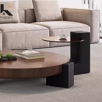 Ensemble de meuble TV et table basse en bois massif pour salon et chambre à coucher, mobilier de maison moderne de luxe de haute qualité