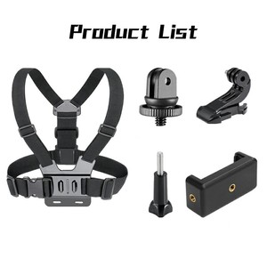 Accesorios Go Pro, Correa de Pecho, Correa de Cintura, Juego de Tornillos de Fijación para Gopro Hero, SJCAM, <span class=keywords><strong>Xiaomi</strong></span>, DJI <span class=keywords><strong>OSMO</strong></span> - Product Image 3