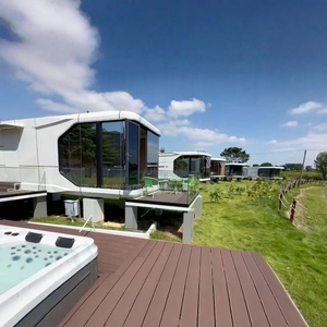 Casa Cápsula Moderna Personalizada Todo en Uno con Sistema Inteligente, Cápsula Espacial de Doble Dormitorio, Estructura de Acero Sólido Soldado, Buen <span class=keywords><strong>Precio</strong></span>, Alta Calidad - Product Image 2