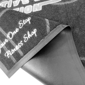 Alfombra antideslizante, alfombrilla de goma para suelo, alfombrillas con logotipo personalizado de la industria del fitness, alfombrilla con logotipo impreso de inyección de tinta - Product Image 3