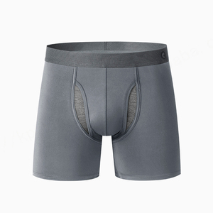 Calzoncillos bóxer de hombre SAXXX con logotipo personalizado, Calzoncillos Bóxer transpirables de seda helada de talla grande para hombre, ropa interior deportiva atlética de malla - Product Image 2