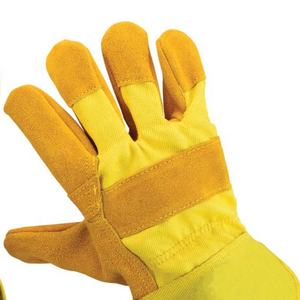 Guantes de aparejo canadiense de alta calidad con guantes de cuero de vaca de Palma reforzada de Pakistán Guantes DE TRABAJO Arbeitshandschuhe - Product Image 4