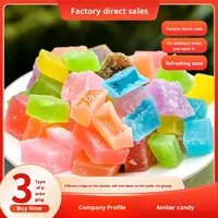Bonbons ambrés TikTok, célébrité d'Internet, cristal à mâcher commandé par la voix, diamant de haute valeur, cola fruité multicolore, réfrigéré
