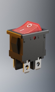 Interruptor basculante rectangular iluminado con LED <span class=keywords><strong>azul</strong></span> de 4 pines 15*21 DPDT encendido-apagado TAPA DE PVC impermeable UL CUL VDE ENEC CB <span class=keywords><strong>KC</strong></span> certificado - Product Image 2