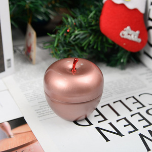 Bougie parfumée à la pomme XYT, rouge, verte, rose doré, décorations de Noël, parfum d'hiver, ensemble de bougies originales pour les fêtes - Product Image 2