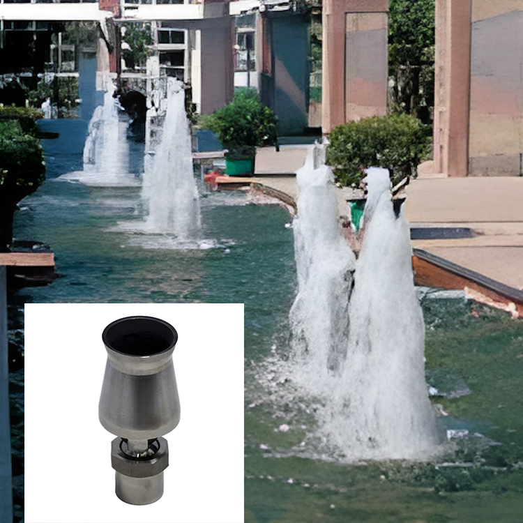 1/2'' 3/4" 1" Adjustable Valve Control Jet Straight Fountain Nozzles Sprinkler Outdoor Water