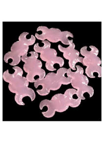 จี้รูปพระจันทร์สีชมพูโอปาไลต์ขายดีอันดับต้นๆ งานแกะสลักควอตซ์ทำมือ บำบัดด้วยเรกิ - Product Image 2