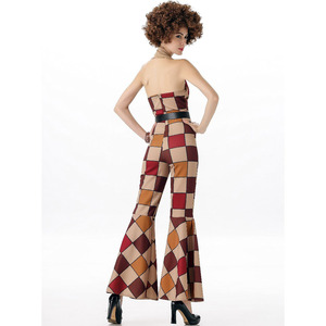 Disfraz Retro de Reina del Baile <span class=keywords><strong>Disco</strong></span> de los 70 para Hombre y Mujer, Uniforme para Juego de Rol de Halloween, Poliéster, Talla M/XL/Talla Personalizada - Product Image 5